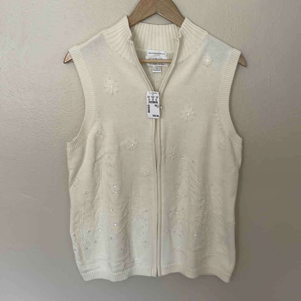 Nwt C.J. Banks Holiday Sweater Vest. Size 14w